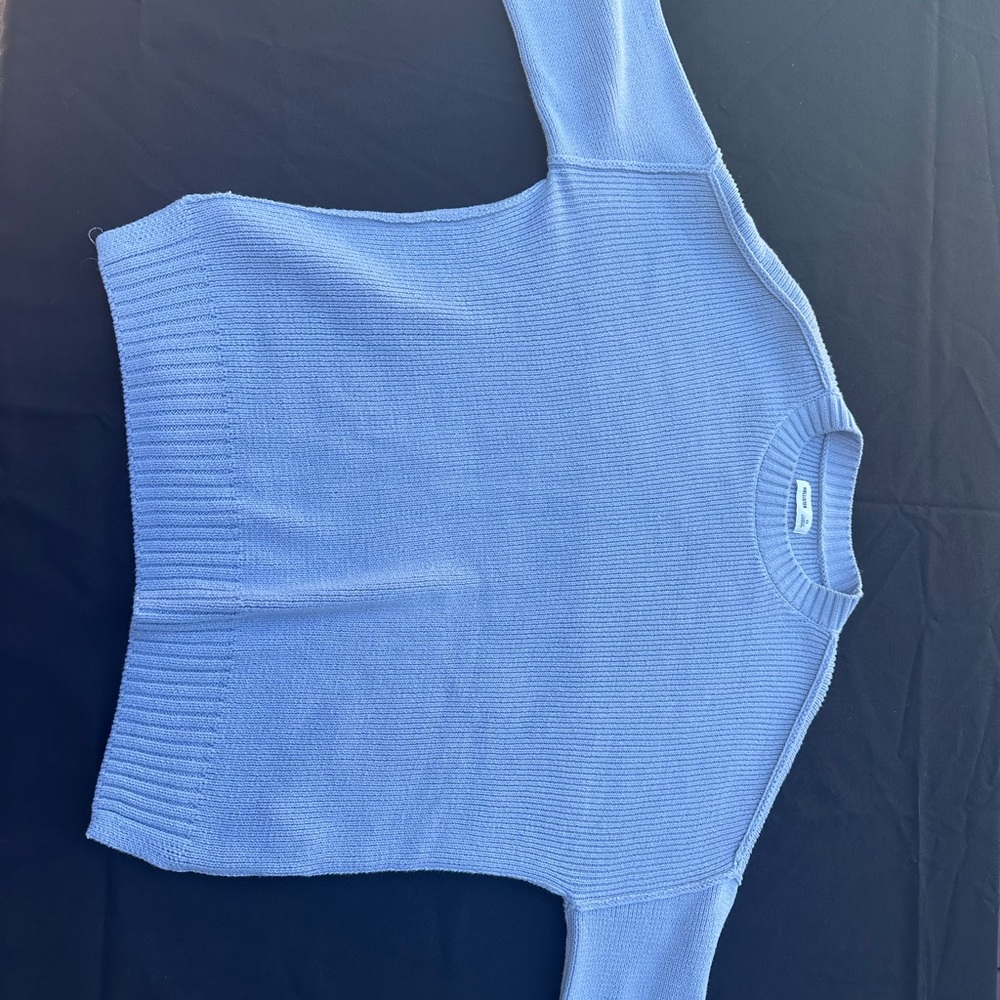 Hollister Blue Crew Neck Sweater Lightweight Knit
